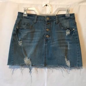 Mini skirt denim